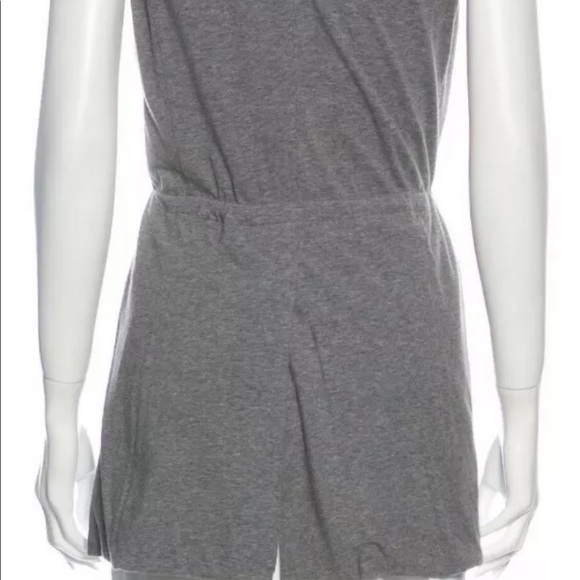 Brunello Cucinelli Women's Size Large White Gray Shirt Dress Knit Sweater Dress - Picture 6 of 6